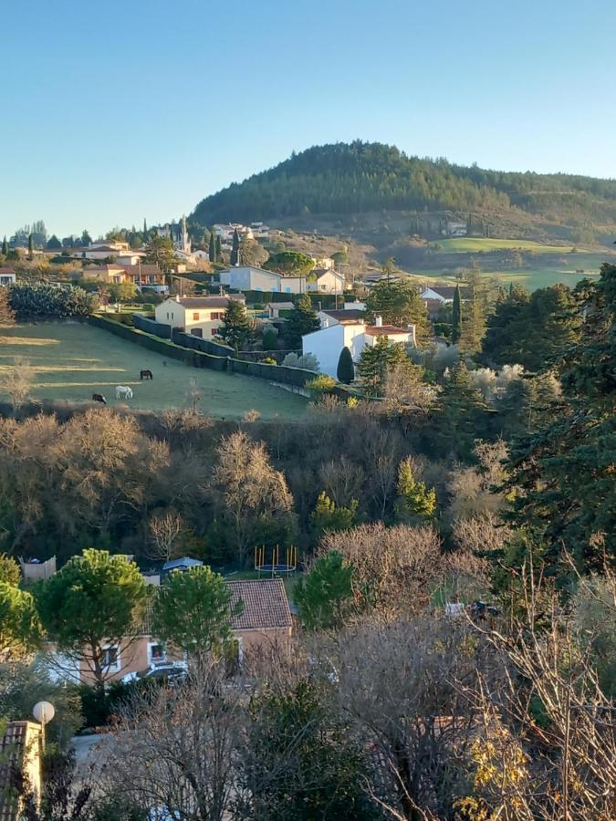 Gite La Chaumette Appartement Turquoise Villeneuve-de-Berg Kültér fotó
